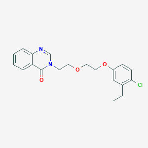 molecular formula C20H21ClN2O3 B4571590 3-{2-[2-(4-氯-3-乙基苯氧基)乙氧基]乙基}-4(3H)-喹唑啉酮 