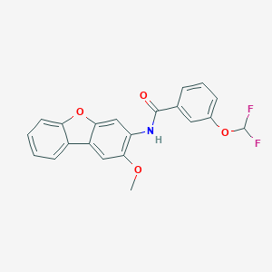 molecular formula C21H15F2NO4 B457160 3-(difluoromethoxy)-N-(2-methoxydibenzo[b,d]furan-3-yl)benzamide 