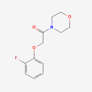 molecular formula C12H14FNO3 B4571638 4-[(2-fluorophenoxy)acetyl]morpholine 