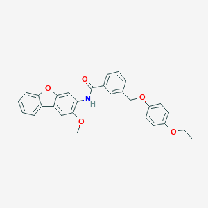 3-[(4-ethoxyphenoxy)methyl]-N-(2-methoxydibenzo[b,d]furan-3-yl)benzamide