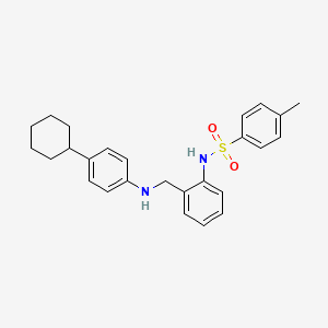 N-(2-{[(4-CYCLOHEXYLPHENYL)AMINO]METHYL}PHENYL)-4-METHYLBENZENE-1-SULFONAMIDE