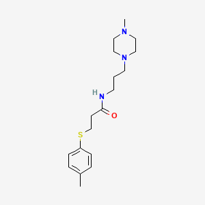 3-[(4-methylphenyl)thio]-N-[3-(4-methyl-1-piperazinyl)propyl]propanamide