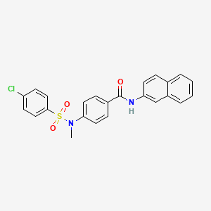 4-[[(4-chlorophenyl)sulfonyl](methyl)amino]-N-2-naphthylbenzamide