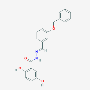 2,5-dihydroxy-N'-{3-[(2-methylbenzyl)oxy]benzylidene}benzohydrazide