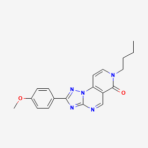 molecular formula C19H19N5O2 B4571757 7-butyl-2-(4-methoxyphenyl)pyrido[3,4-e][1,2,4]triazolo[1,5-a]pyrimidin-6(7H)-one 