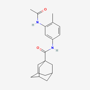 molecular formula C20H26N2O2 B4571765 N-[3-(乙酰氨基)-4-甲苯基]-1-金刚烷甲酰胺 