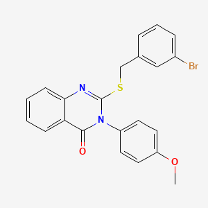 2-((3-Bromobenzyl)thio)-3-(4-methoxyphenyl)-4(3H)-quinazolinone