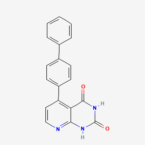 molecular formula C19H13N3O2 B4571803 5-(4-联苯基)吡啶并[2,3-d]嘧啶-2,4(1H,3H)-二酮 