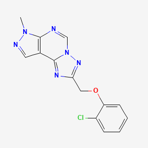 2-[(2-chlorophenoxy)methyl]-7-methyl-7H-pyrazolo[4,3-e][1,2,4]triazolo[1,5-c]pyrimidine