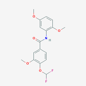 4-(difluoromethoxy)-N-(2,5-dimethoxyphenyl)-3-methoxybenzamide
