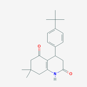 molecular formula C21H27NO2 B4571927 4-(4-叔丁基苯基)-7,7-二甲基-4,6,7,8-四氢-2,5(1H,3H)-喹啉二酮 