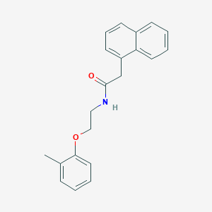 molecular formula C21H21NO2 B4571954 2-NAPHTHALEN-1-YL-N-(2-O-TOLYLOXY-ETHYL)-ACETAMIDE 