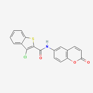 3-chloro-N-(2-oxo-2H-chromen-6-yl)-1-benzothiophene-2-carboxamide