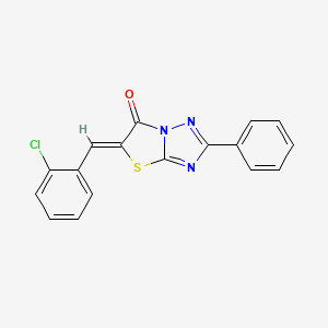 5-(2-chlorobenzylidene)-2-phenyl[1,3]thiazolo[3,2-b][1,2,4]triazol-6(5H)-one