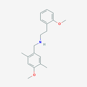 molecular formula C19H25NO2 B4571999 [(4-methoxy-2,5-dimethylphenyl)methyl][2-(2-methoxyphenyl)ethyl]amine 