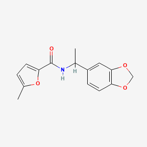 N-[1-(1,3-benzodioxol-5-yl)ethyl]-5-methylfuran-2-carboxamide