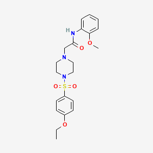 2-{4-[(4-ETHOXYPHENYL)SULFONYL]PIPERAZINO}-N~1~-(2-METHOXYPHENYL)ACETAMIDE