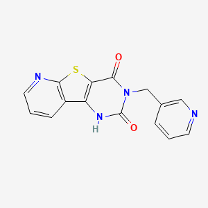 molecular formula C15H10N4O2S B4572058 3-(3-吡啶基甲基)吡啶并[3',2':4,5]噻吩并[3,2-d]嘧啶-2,4(1H,3H)-二酮 