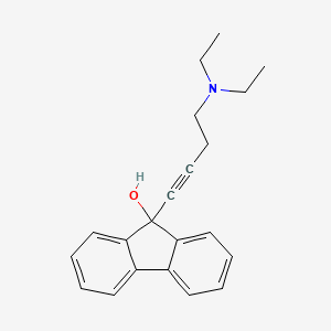 molecular formula C21H23NO B4572065 9-[4-(二乙氨基)-1-丁炔-1-基]-9H-芴-9-醇 