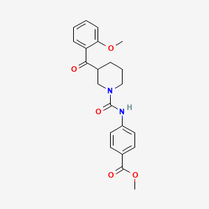 methyl 4-({[3-(2-methoxybenzoyl)-1-piperidinyl]carbonyl}amino)benzoate