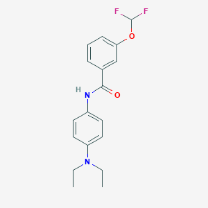 molecular formula C18H20F2N2O2 B457210 N-[4-(diethylamino)phenyl]-3-(difluoromethoxy)benzamide 