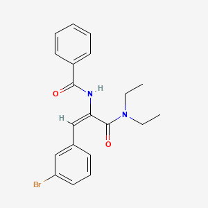 molecular formula C20H21BrN2O2 B4572134 N-[(E)-1-(3-bromophenyl)-3-(diethylamino)-3-oxoprop-1-en-2-yl]benzamide 