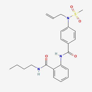 2-({4-[allyl(methylsulfonyl)amino]benzoyl}amino)-N-butylbenzamide