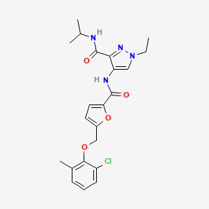 4-[({5-[(2-CHLORO-6-METHYLPHENOXY)METHYL]-2-FURYL}CARBONYL)AMINO]-1-ETHYL-N-ISOPROPYL-1H-PYRAZOLE-3-CARBOXAMIDE