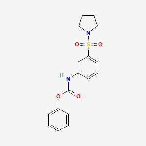 phenyl [3-(1-pyrrolidinylsulfonyl)phenyl]carbamate