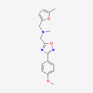 1-[3-(4-methoxyphenyl)-1,2,4-oxadiazol-5-yl]-N-methyl-N-[(5-methyl-2-furyl)methyl]methanamine