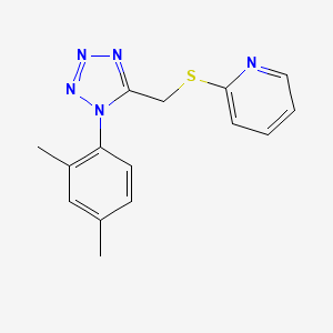 molecular formula C15H15N5S B4572277 2-({[1-(2,4-dimethylphenyl)-1H-tetrazol-5-yl]methyl}sulfanyl)pyridine 