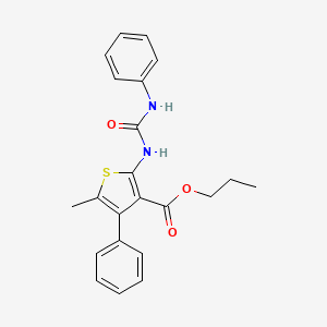 propyl 2-[(anilinocarbonyl)amino]-5-methyl-4-phenyl-3-thiophenecarboxylate