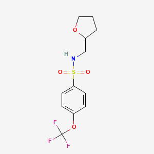 N-(tetrahydrofuran-2-ylmethyl)-4-(trifluoromethoxy)benzenesulfonamide