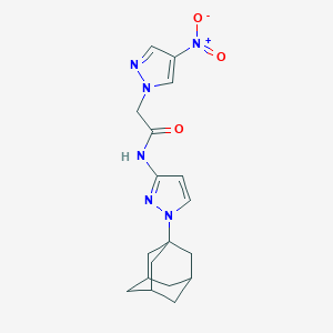 N-[1-(1-adamantyl)-1H-pyrazol-3-yl]-2-{4-nitro-1H-pyrazol-1-yl}acetamide