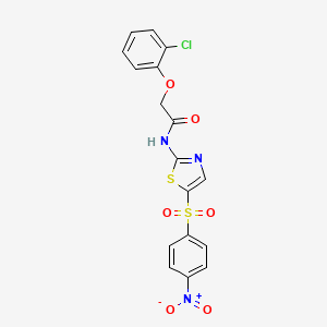 molecular formula C17H12ClN3O6S2 B4572369 2-(2-氯苯氧基)-N-{5-[(4-硝基苯基)磺酰基]-1,3-噻唑-2-基}乙酰胺 CAS No. 301694-50-8