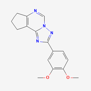 2-(3,4-dimethoxyphenyl)-8,9-dihydro-7H-cyclopenta[e][1,2,4]triazolo[1,5-c]pyrimidine