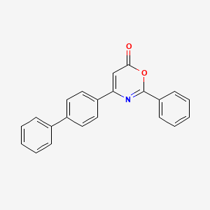 molecular formula C22H15NO2 B4572466 4-(4-联苯基)-2-苯基-6H-1,3-恶嗪-6-酮 