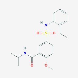 5-{[(2-ethylphenyl)amino]sulfonyl}-N-isopropyl-2-methoxybenzamide