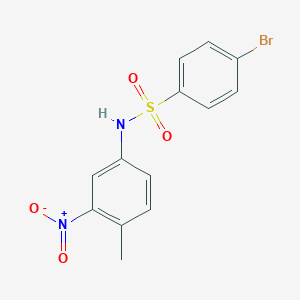molecular formula C13H11BrN2O4S B457249 4-bromo-N-(4-methyl-3-nitrophenyl)benzenesulfonamide CAS No. 544420-32-8