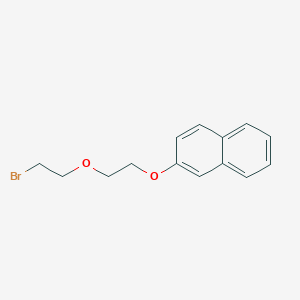 molecular formula C14H15BrO2 B4572499 2-[2-(2-溴乙氧基)乙氧基]萘 