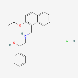 molecular formula C21H24ClNO2 B4572514 2-{[(2-乙氧基-1-萘基)甲基]氨基}-1-苯乙醇盐酸盐 