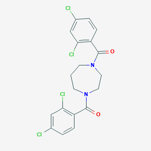 molecular formula C19H16Cl4N2O2 B457252 1,4-Bis(2,4-dichlorobenzoyl)-1,4-diazepane 