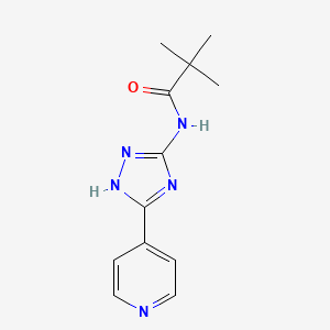 molecular formula C12H15N5O B4572551 2,2-DIMETHYL-N-[5-(PYRIDIN-4-YL)-4H-1,2,4-TRIAZOL-3-YL]PROPANAMIDE CAS No. 915870-00-7