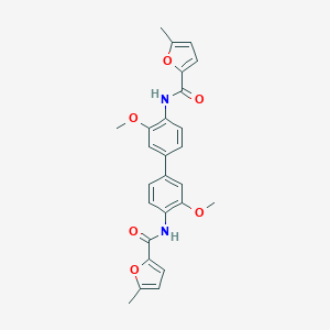 N-{3,3'-dimethoxy-4'-[(5-methyl-2-furoyl)amino][1,1'-biphenyl]-4-yl}-5-methyl-2-furamide