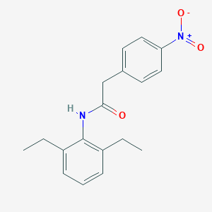 molecular formula C18H20N2O3 B457260 N-(2,6-diethylphenyl)-2-(4-nitrophenyl)acetamide 