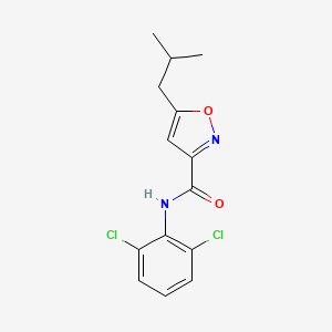 N-(2,6-dichlorophenyl)-5-isobutyl-3-isoxazolecarboxamide