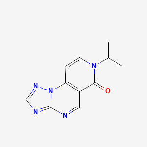 molecular formula C11H11N5O B4572620 7-isopropylpyrido[3,4-e][1,2,4]triazolo[1,5-a]pyrimidin-6(7H)-one 