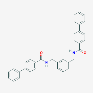 molecular formula C34H28N2O2 B457263 N-(3-{[([1,1'-biphenyl]-4-ylcarbonyl)amino]methyl}benzyl)[1,1'-biphenyl]-4-carboxamide 