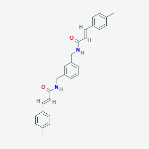 molecular formula C28H28N2O2 B457265 3-(4-methylphenyl)-N-[3-({[3-(4-methylphenyl)acryloyl]amino}methyl)benzyl]acrylamide 