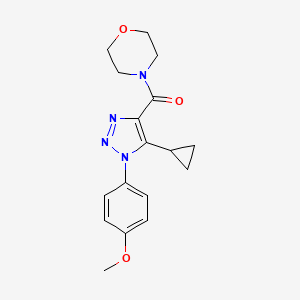 4-{[5-cyclopropyl-1-(4-methoxyphenyl)-1H-1,2,3-triazol-4-yl]carbonyl}morpholine